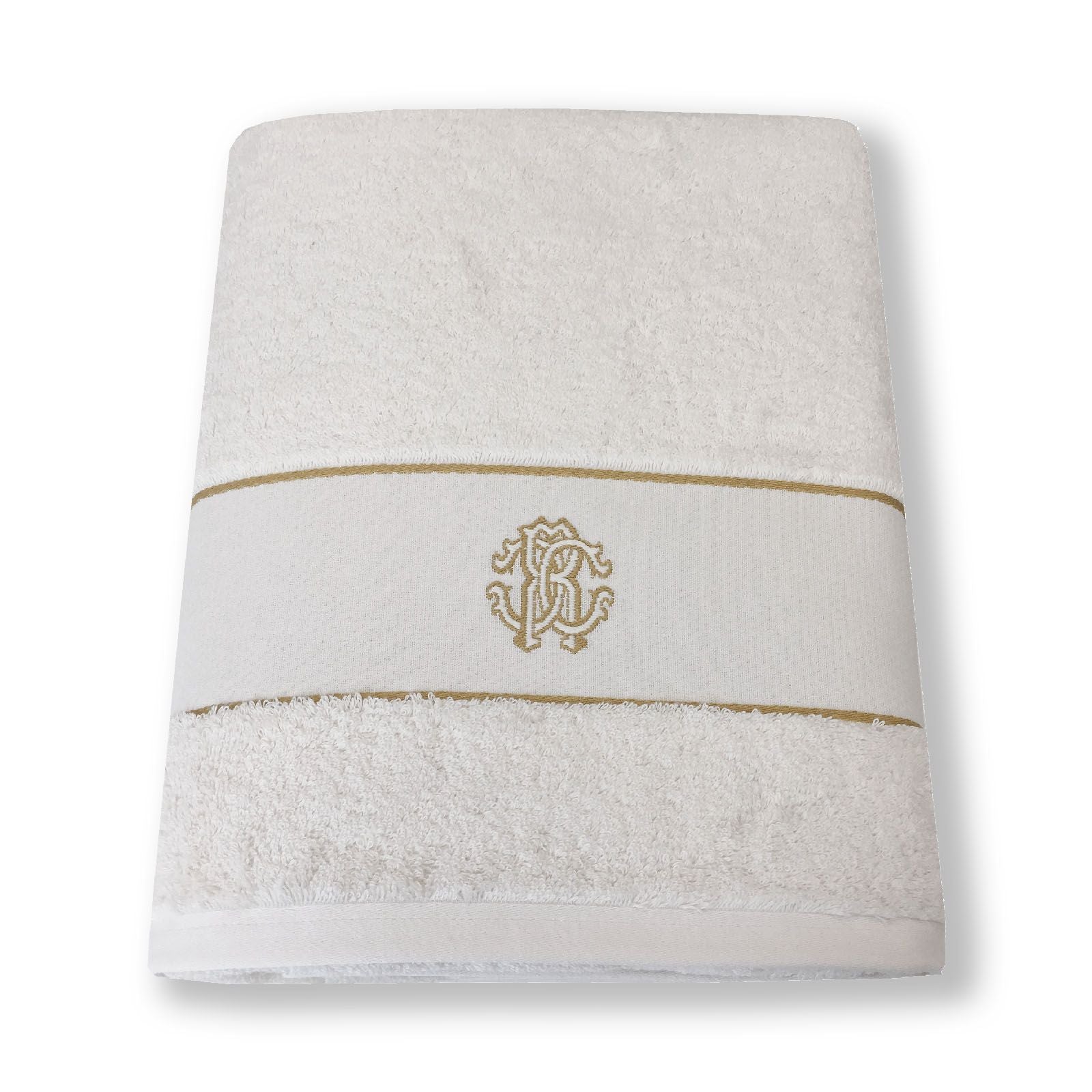 Set 1 + 1 GOLD NEW SET Towel and Guest ROBERTO CAVALLI