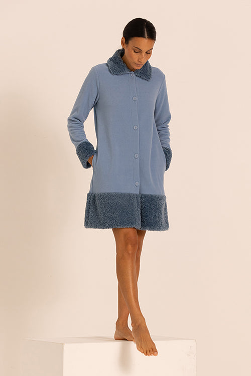 Vestaglia Donna In Pile Maryplaid