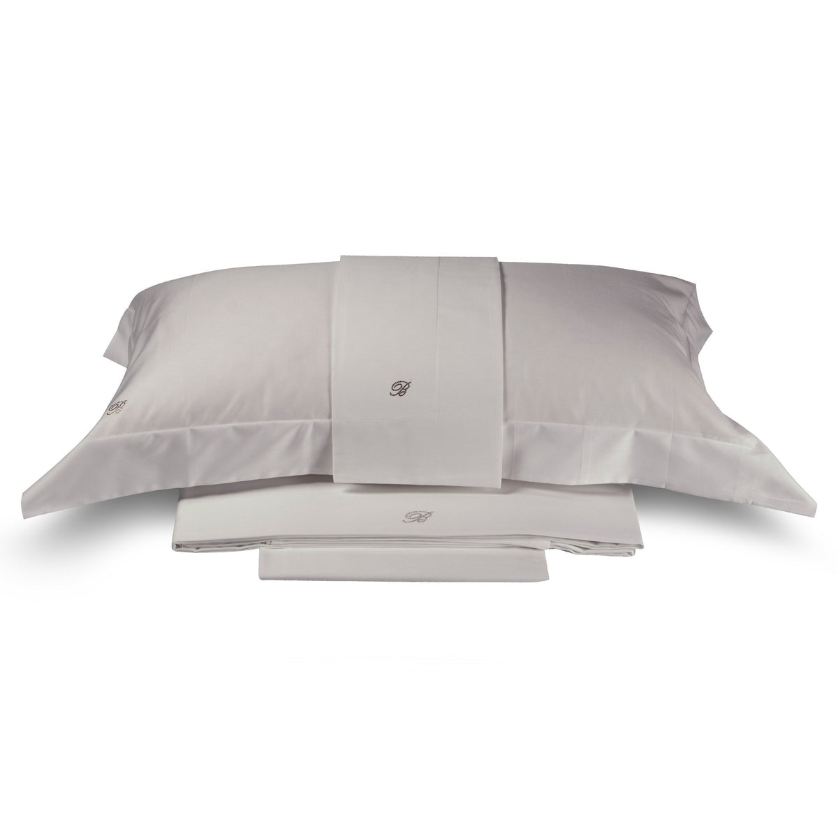 SOLID COLOR COTTON SATIN SHEET SET - LORY BLUMARINE