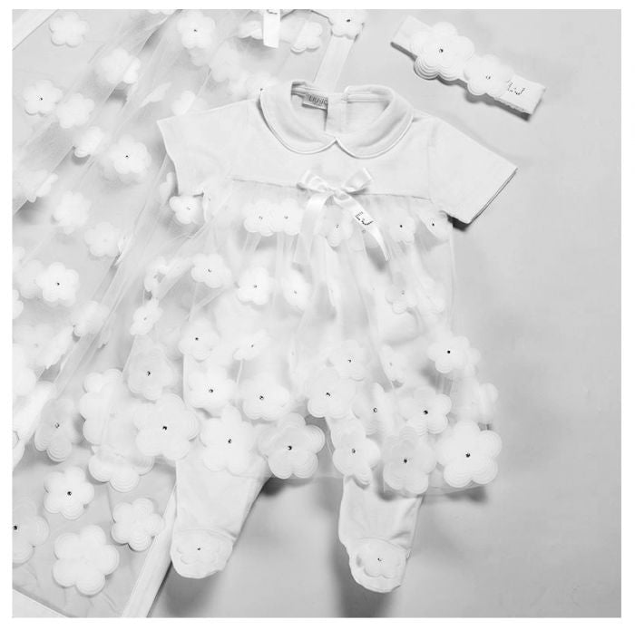 BABY JUMPSUIT DEGRADE FLOWER SERIES - CEREMONY